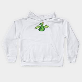 Baby Dragon - Lime Green Kids Hoodie